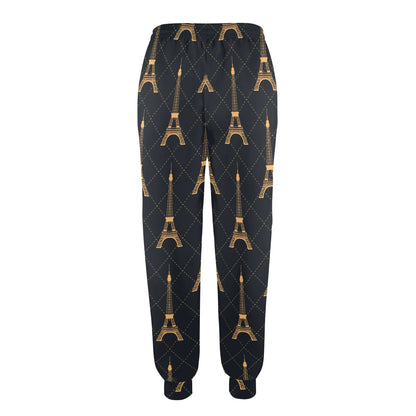 eiffel tower Design Print Pattern JJ0180 Women's Casual Track Pants
