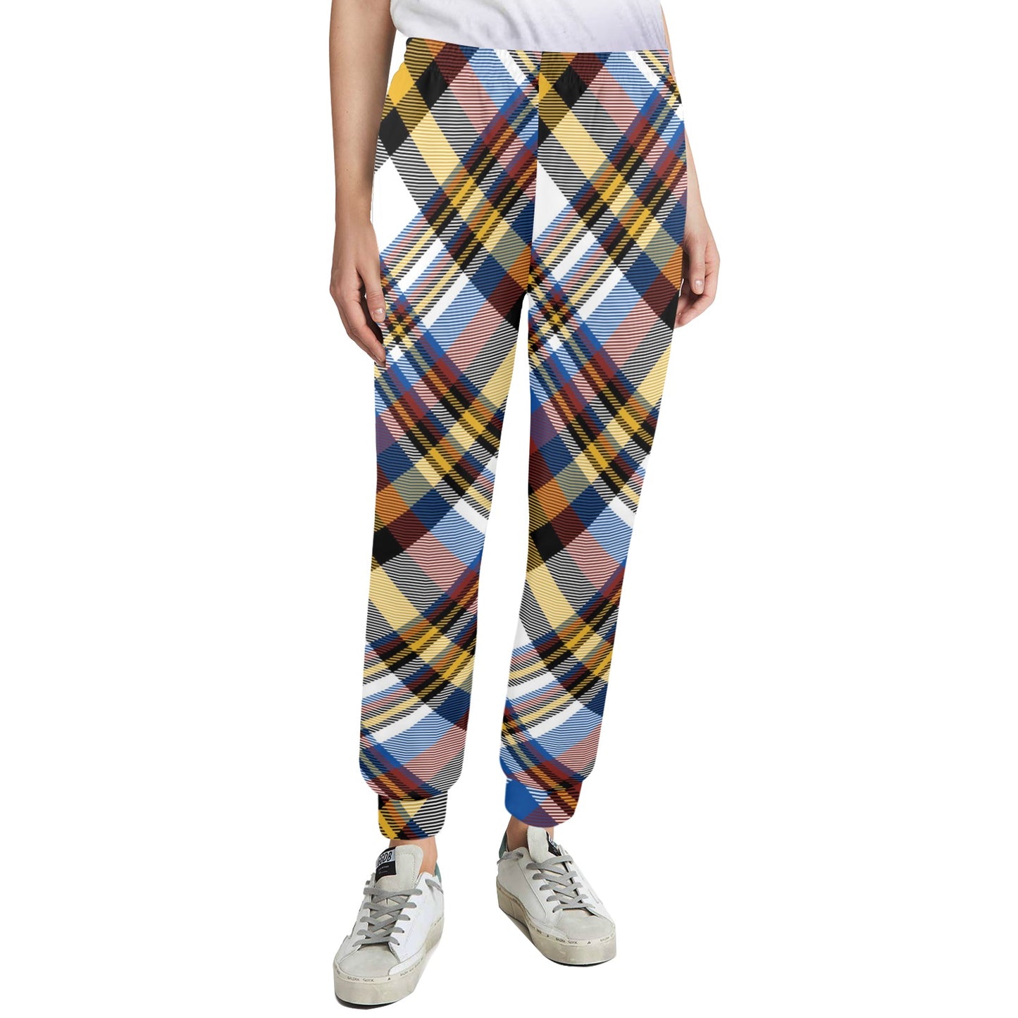 Madras Pattern Print Design 01 Women's Casual Track Pants