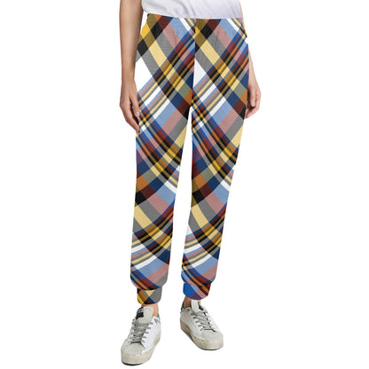 Madras Pattern Print Design 01 Women's Casual Track Pants