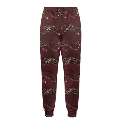 Kangaroos Pattern Print Design 05 Men's Casual Track Pants