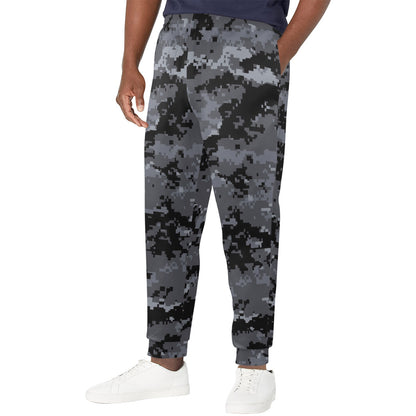 ACU Digital Black Camouflage Men's Casual Track Pants