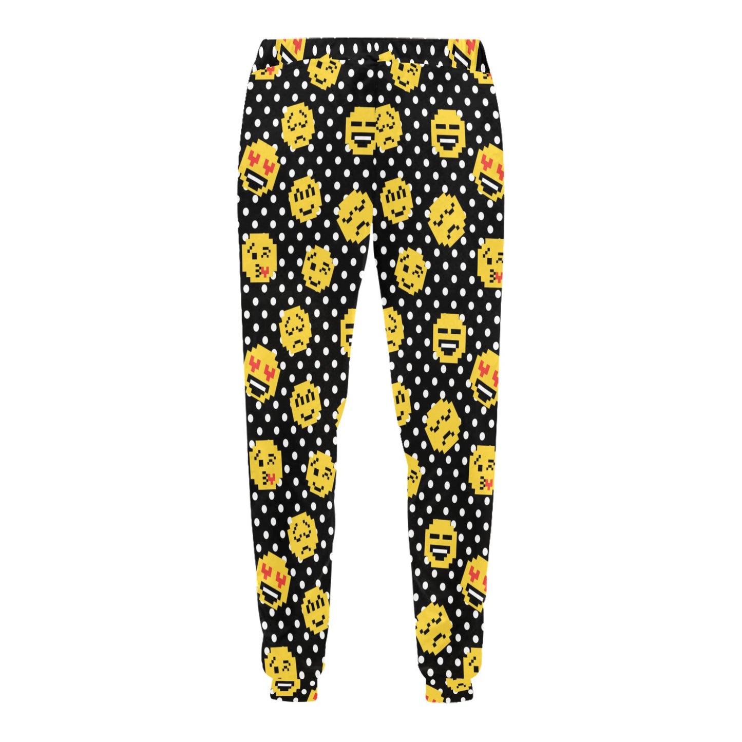 emoji pixel Design Print Pattern JJ0122 Men's Sweatpants
