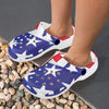 American flag Print Unisex Clogs Shoes