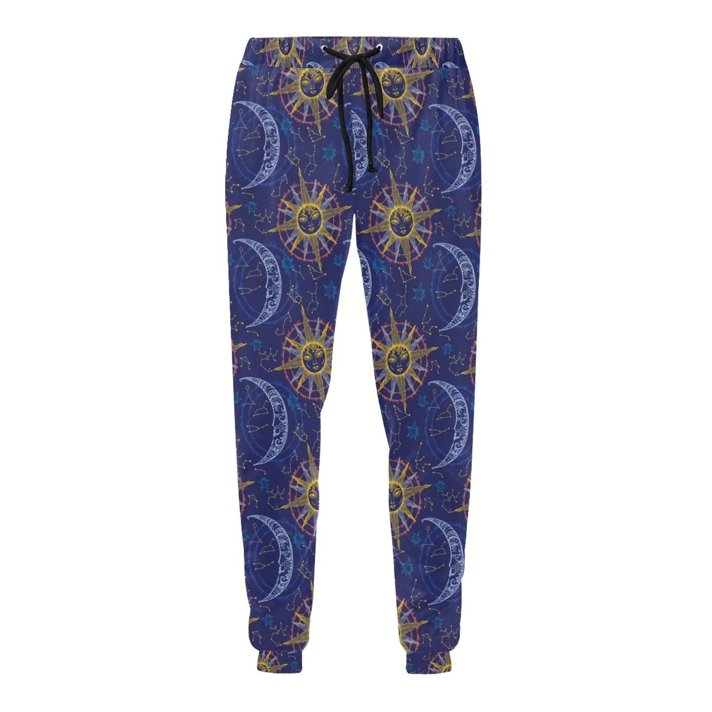 Celestial Moon Sun Pattern Print Design 01 Men's Sweatpants