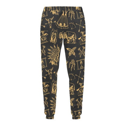 American indian Gold Style Men's Sweatpants