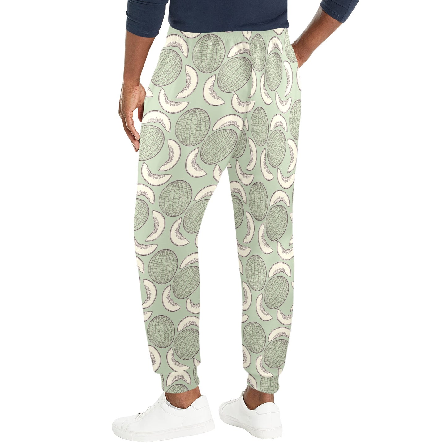 Cantaloupe Pattern Print Design 01 Men's Casual Track Pants