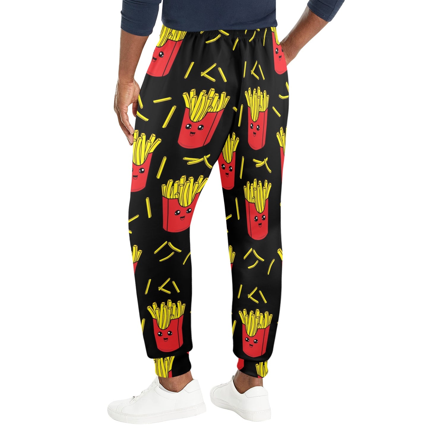 French Fried Pattern Print Design 03 Men's Casual Track Pants