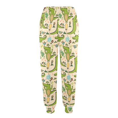 Alligator Pattern Print Design 01 Women's Casual Track Pants