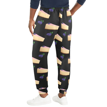 Cheesecake blueberry Pattern Print Design CK01 Men's Casual Track Pants