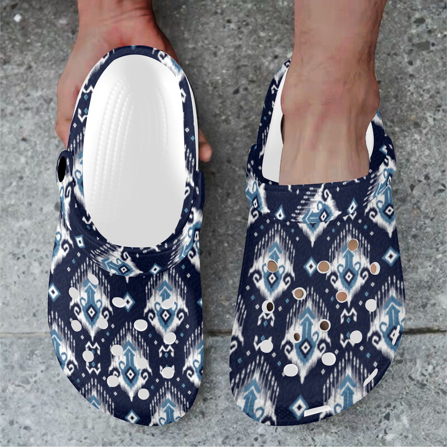 Ethnic Ornament Print Pattern Unisex Clogs Shoes