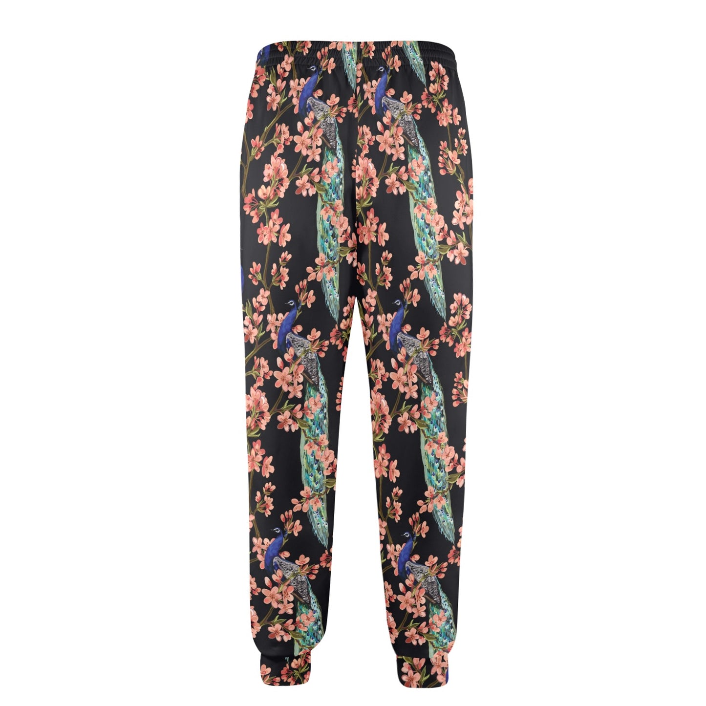Peacock Pattern Print Design A01 Men's Casual Track Pants