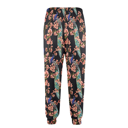 Peacock Pattern Print Design A01 Men's Casual Track Pants