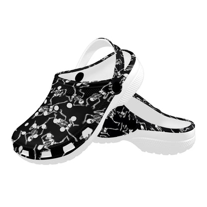 Skeleton Style Print Unisex Clogs Shoes