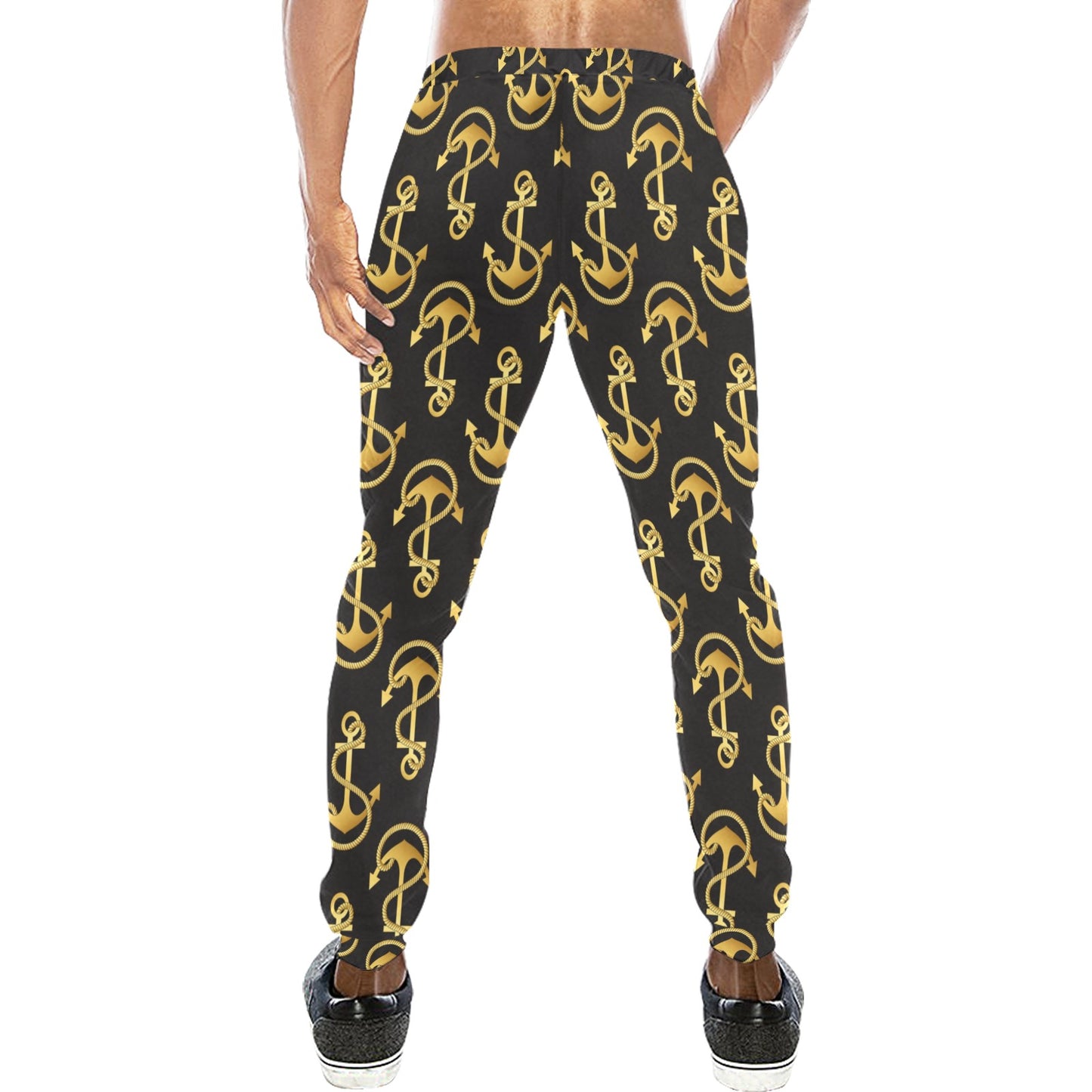Anchor Gold Pattern Men's Sweatpants