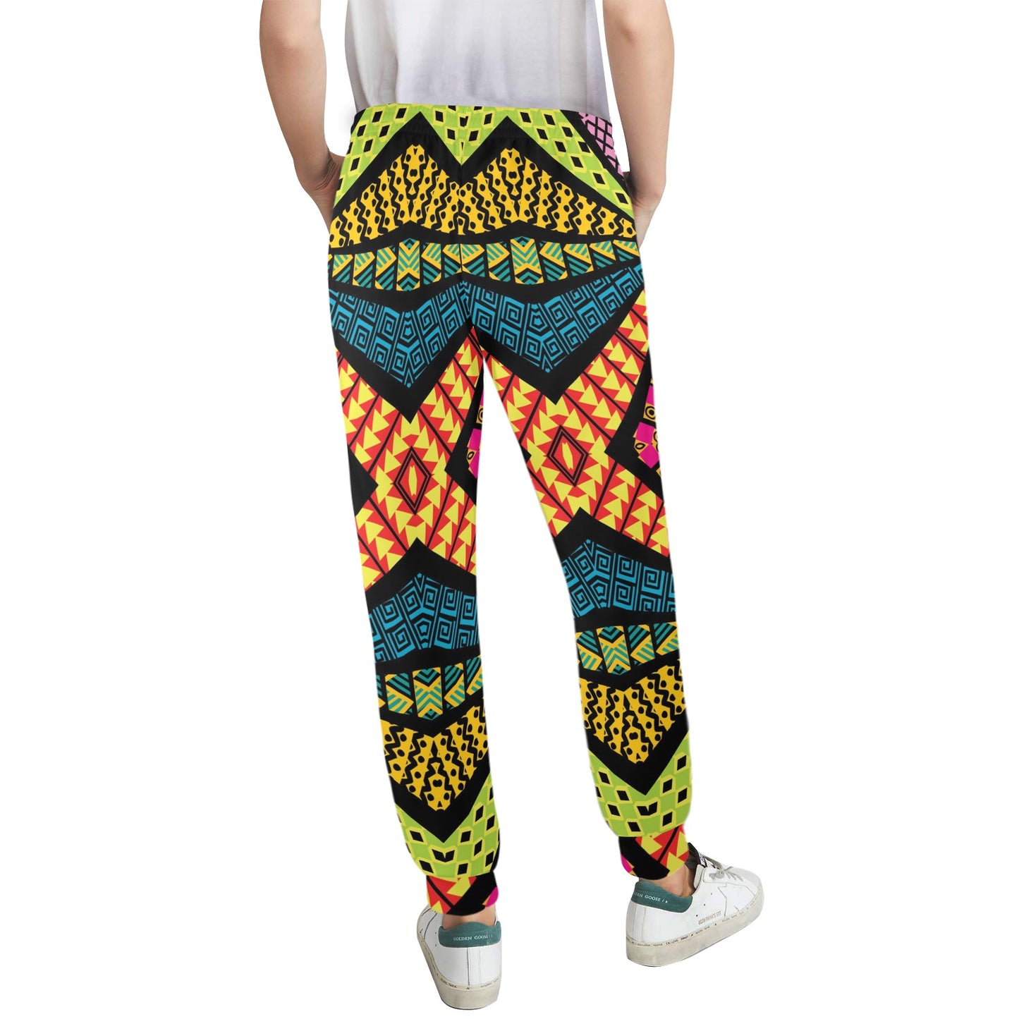 Kaleidoscope Pattern Print Design 05 Women's Casual Track Pants