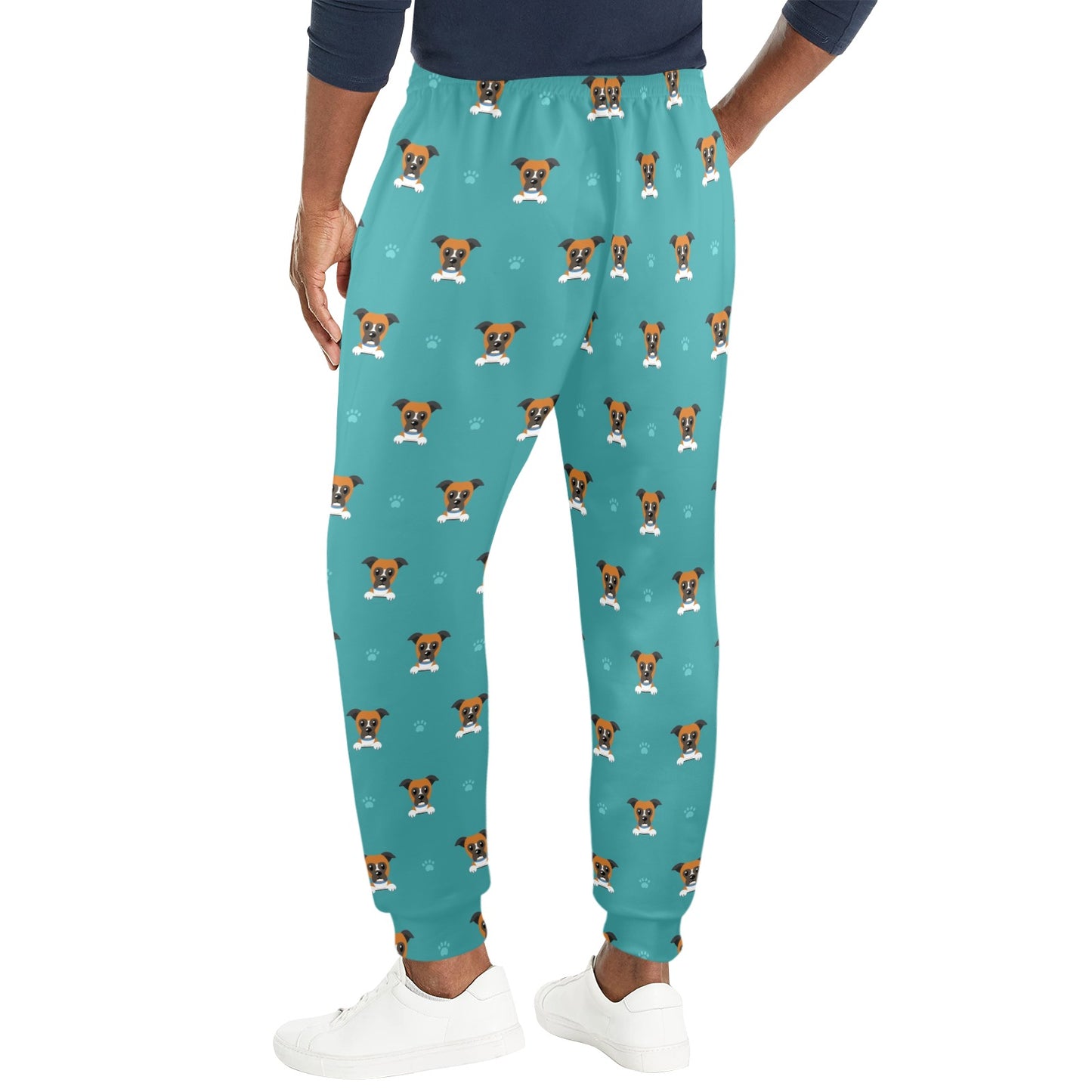 Boxers Pattern Print Design 03 Men's Casual Track Pants