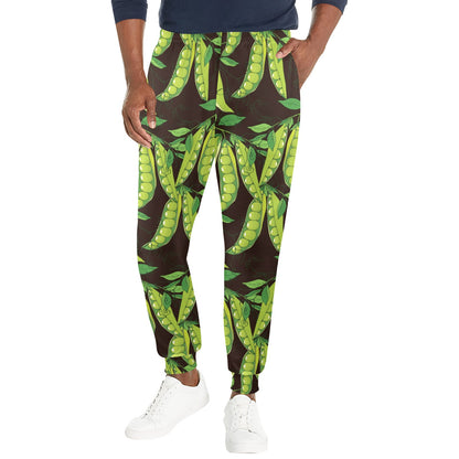 Peas Pattern Print Design A03 Men's Casual Track Pants
