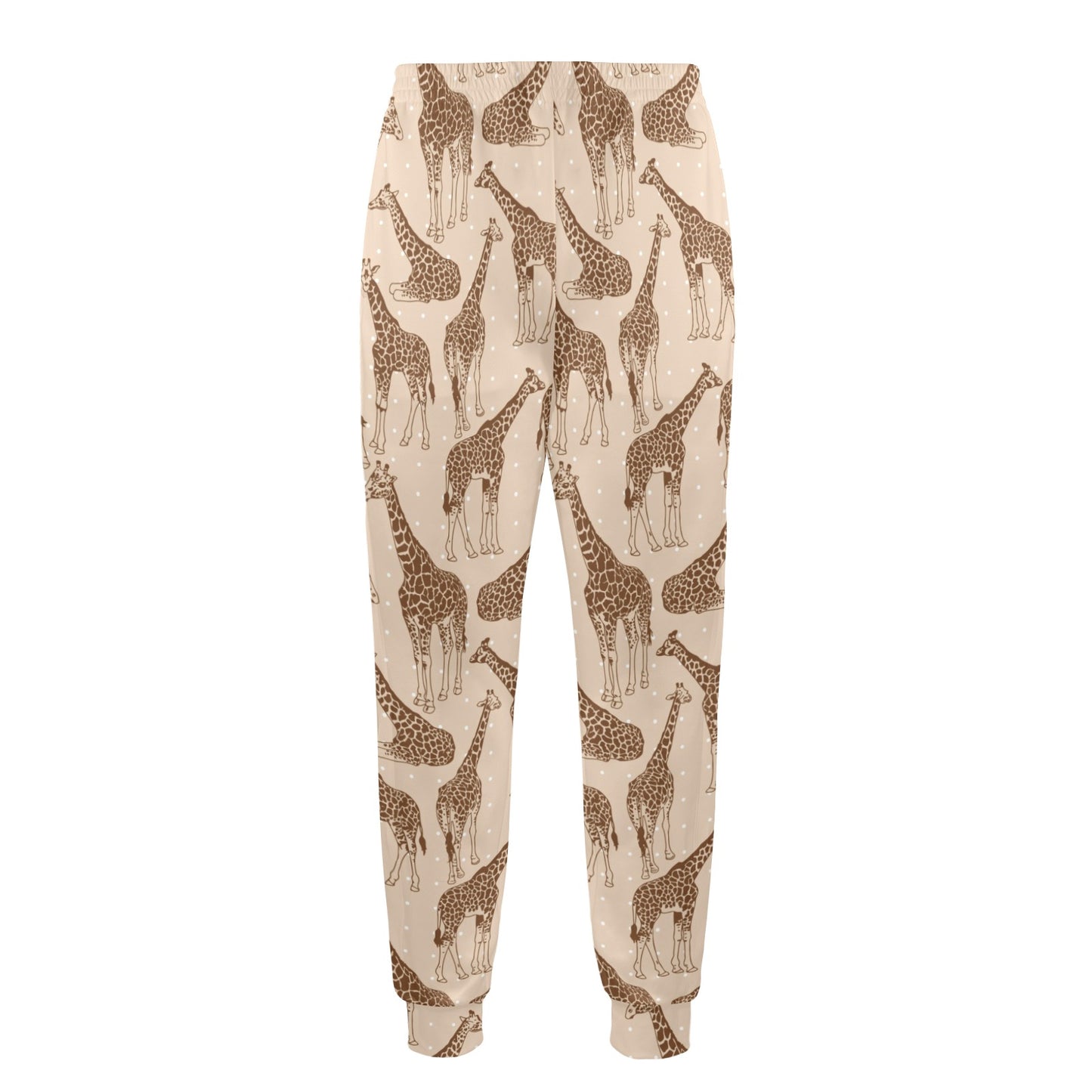 Giraffe Pattern Design Print Men's Casual Track Pants