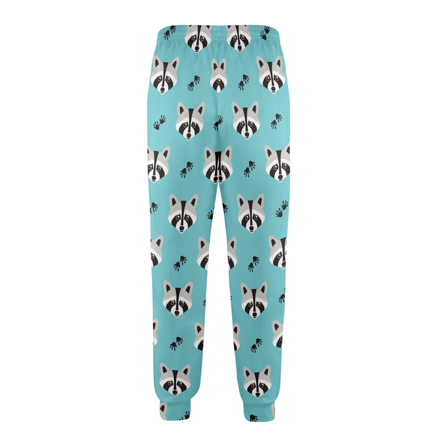 Raccoon Pattern Print Design A01 Men's Casual Track Pants