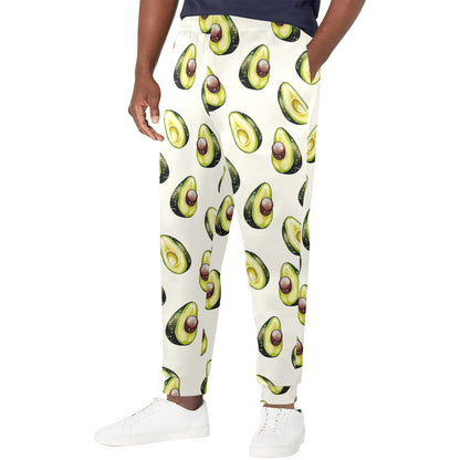 Avocado Pattern Print Design 01 Men's Casual Track Pants