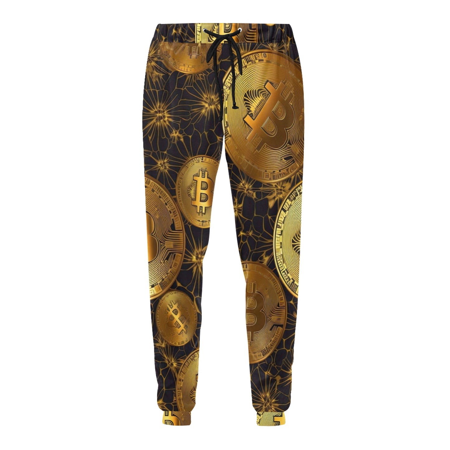 Bitcoin Blockchain Print Pattern Design BTC6 Men's Sweatpants