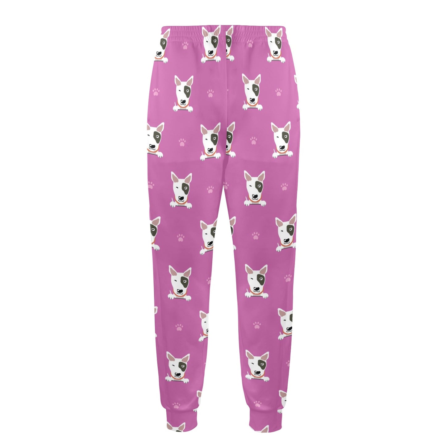 Bull Terrier Happy Print Pattern Men's Casual Track Pants