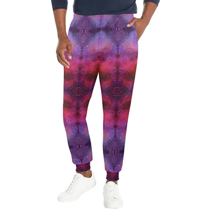 galaxy Design Print Pattern JJ0238 Men's Casual Track Pants