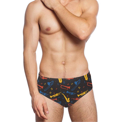 Saxophone Print Design LKS407 Men's Swimming Briefs