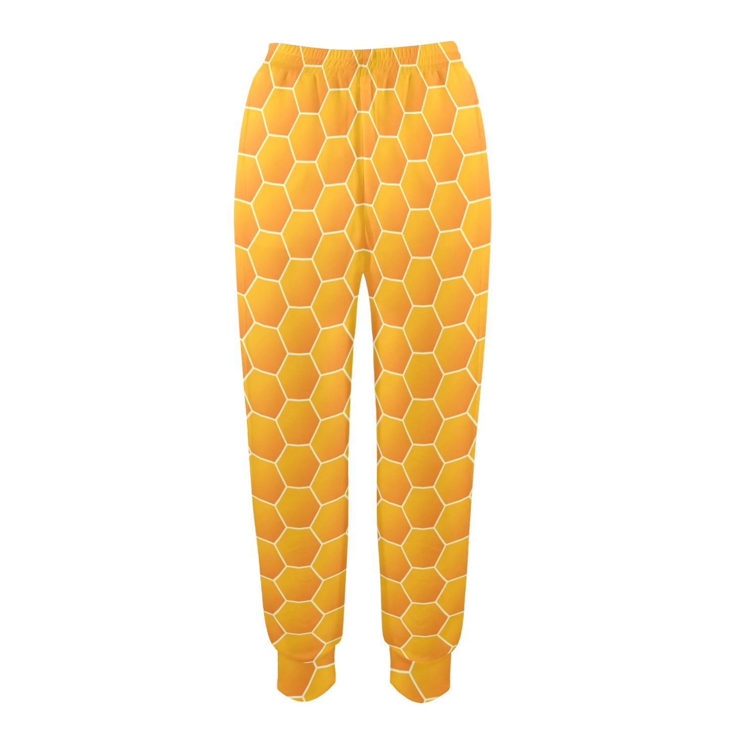 Honey Bee Honeycomb Print Design LKS3011 Women's Casual Track Pants