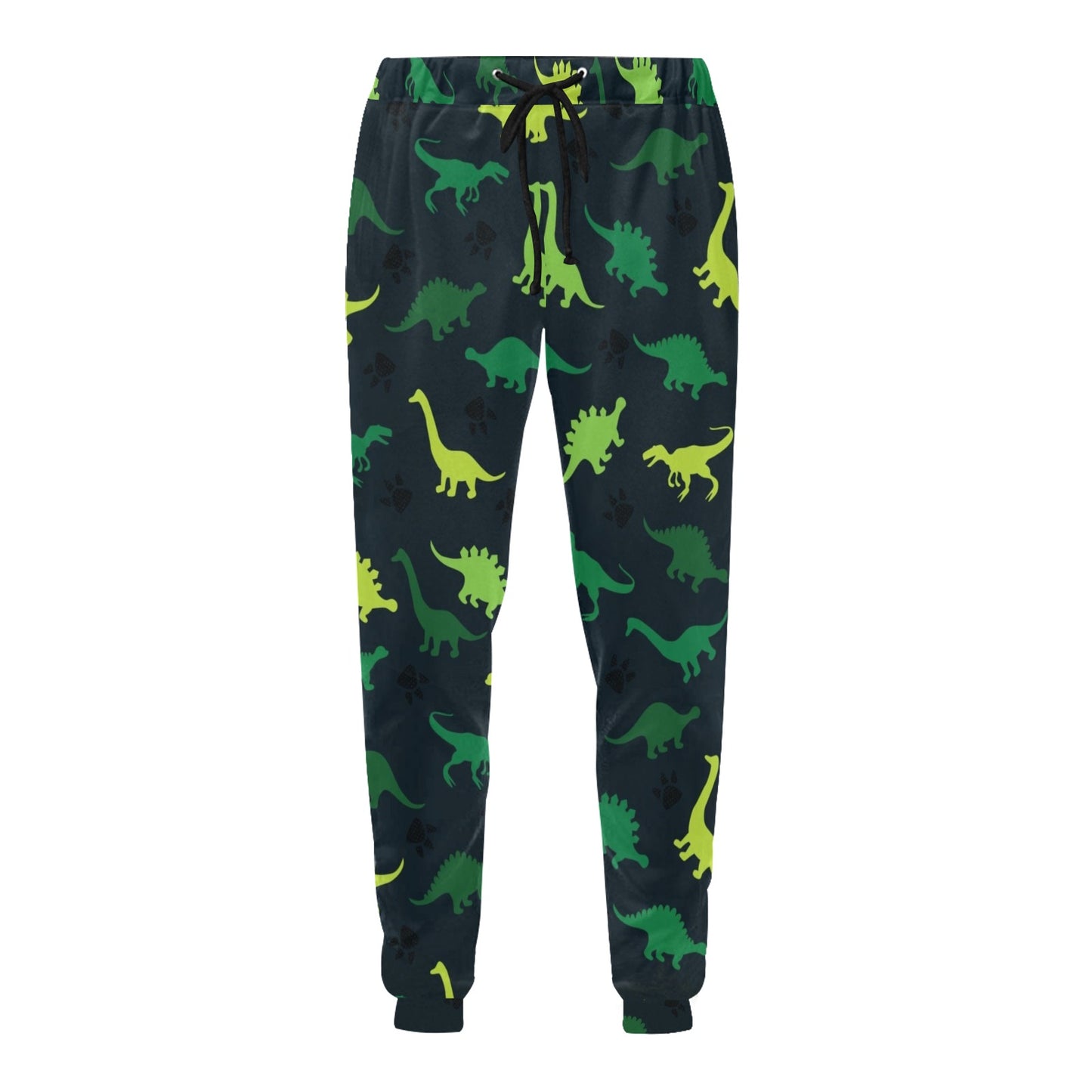 dinosaur green Design Print Pattern JJ098 Men's Sweatpants