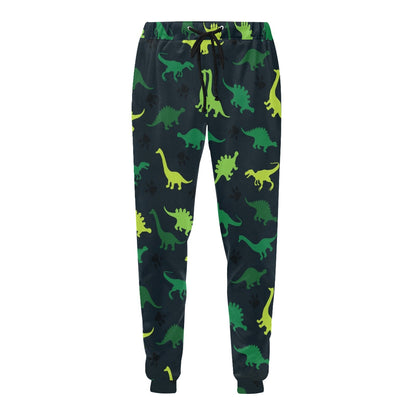 dinosaur green Design Print Pattern JJ098 Men's Sweatpants