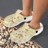 Beach with Seashell Theme Unisex Clogs Shoes