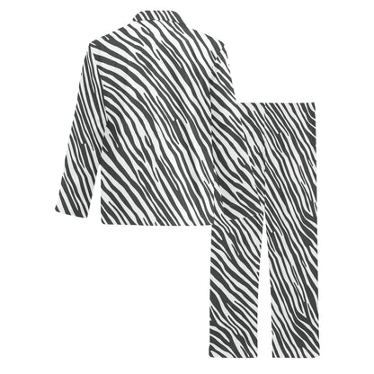 Zebra Classic Print Design LKS302 Men's Long Pajama Set