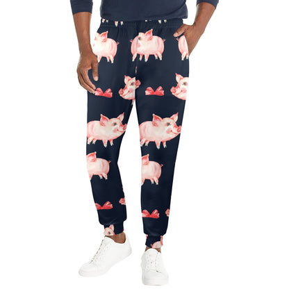 Pig Cute Pattern Print Design 02 Men's Casual Track Pants