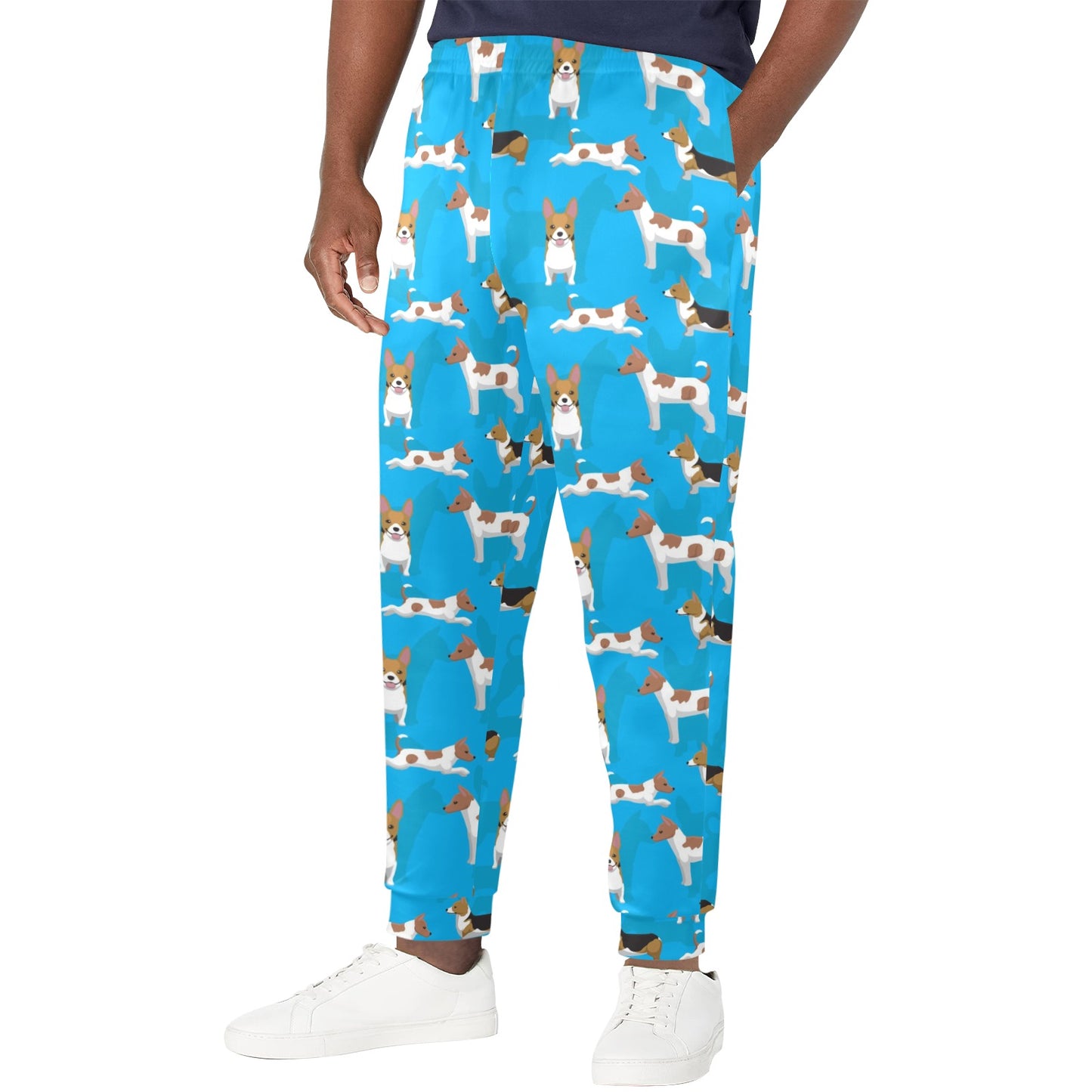 Cardigan Welsh Corgis Pattern Print Design 01 Men's Casual Track Pants