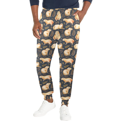 Capybara Pattern Print Design 02 Men's Casual Track Pants