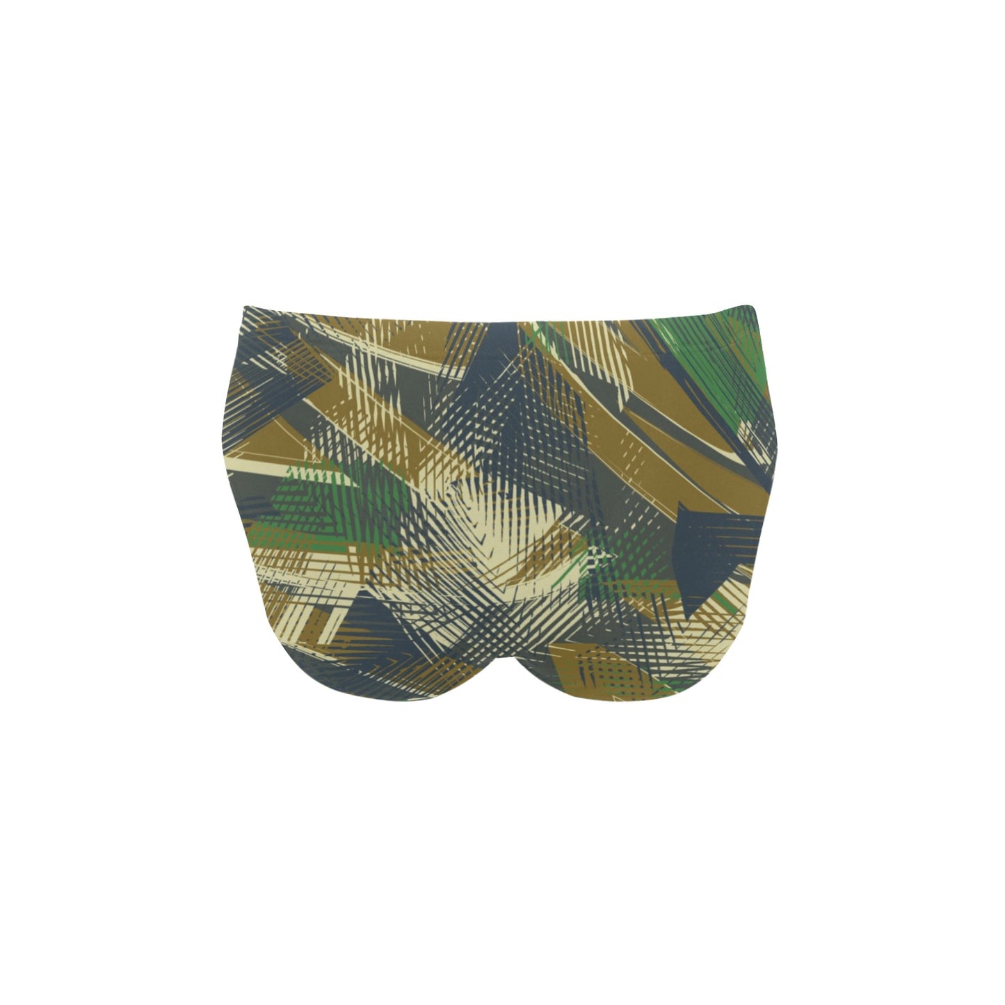 Military Camouflage Pattern Print Design 01 Men's Swimming Briefs