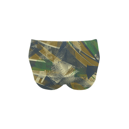 Military Camouflage Pattern Print Design 01 Men's Swimming Briefs