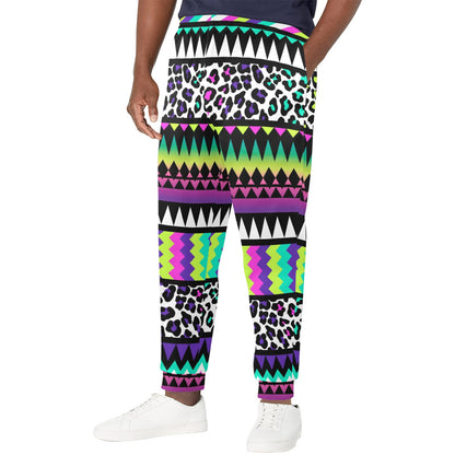 Animal Skin Aztec Rainbow Men's Casual Track Pants