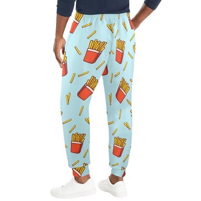 French Fried Pattern Print Design 02 Men's Casual Track Pants