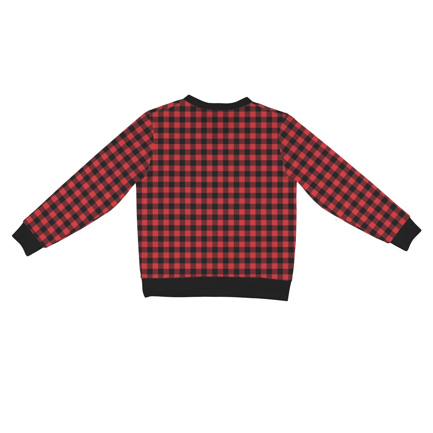 Red Black Buffalo Tartan Plaid Pattern Women's Cardigan