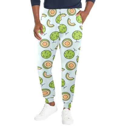 Cantaloupe Pattern Print Design 02 Men's Casual Track Pants