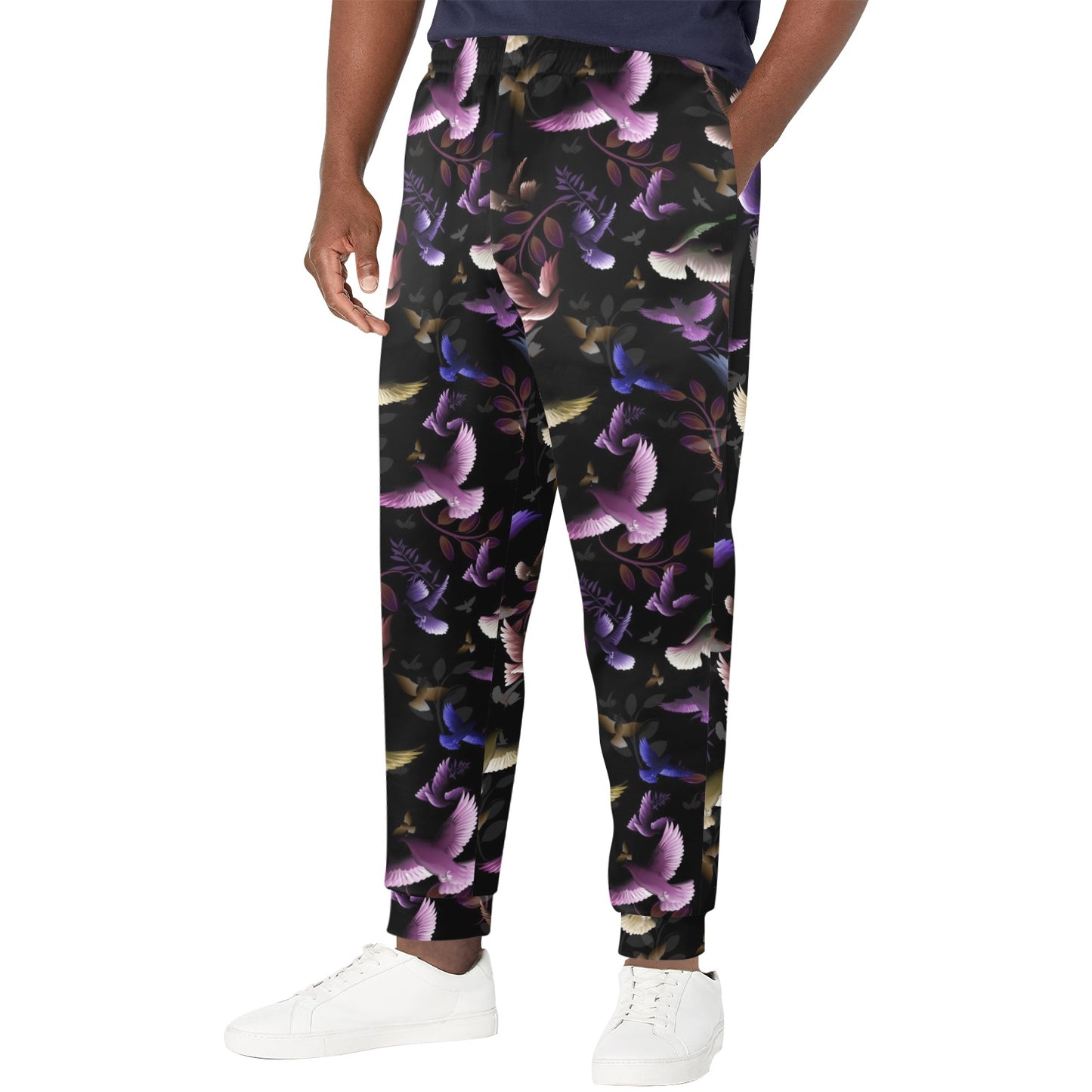 Pigeon Pattern Print Design 01 Men's Casual Track Pants