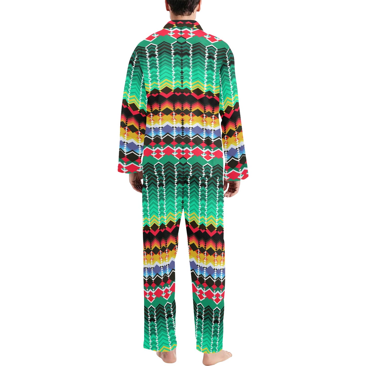 Serape Print Design LKS307 Men's Long Pajama Set
