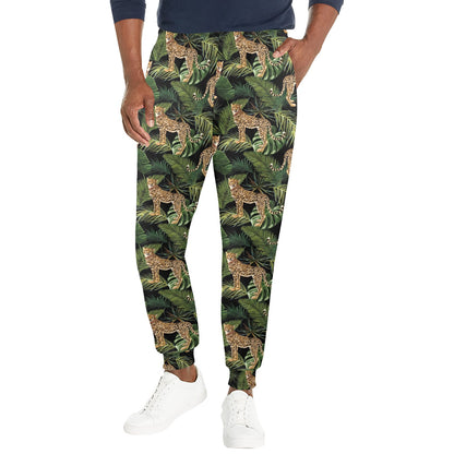 Cheetah Pattern Print Design 05 Men's Casual Track Pants
