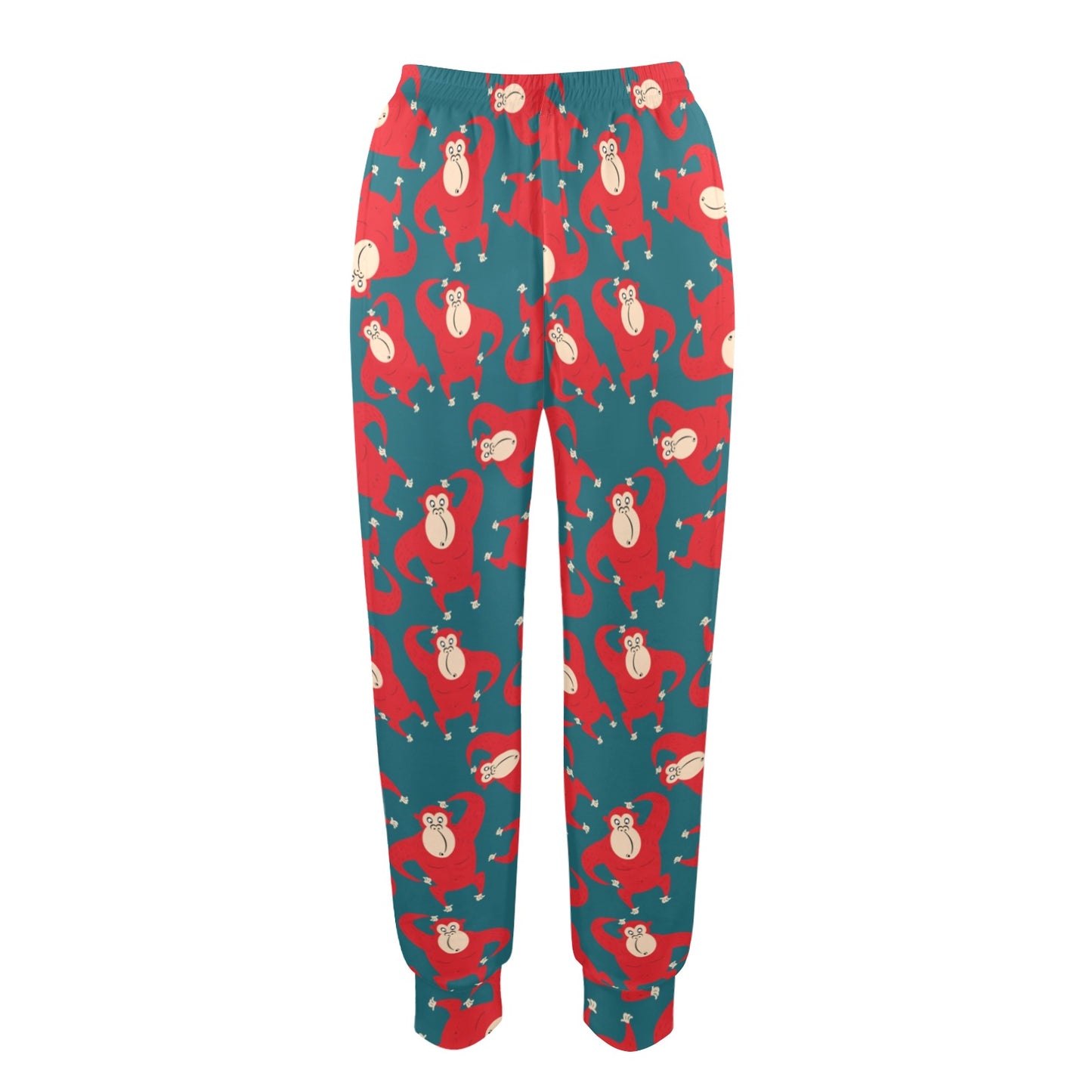 Chimpanzee Pattern Print Design 04 Women's Casual Track Pants