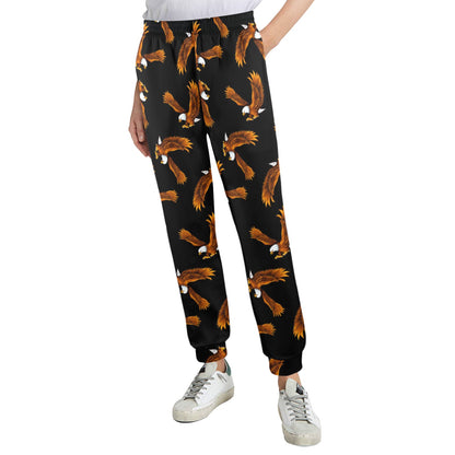 Eagles Print Pattern Women's Casual Track Pants