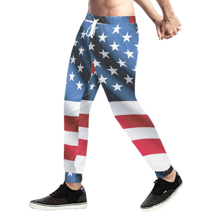 American flag Classic Men's Sweatpants