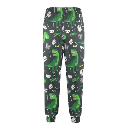 T Rex Pattern Print Design A05 Men's Casual Track Pants