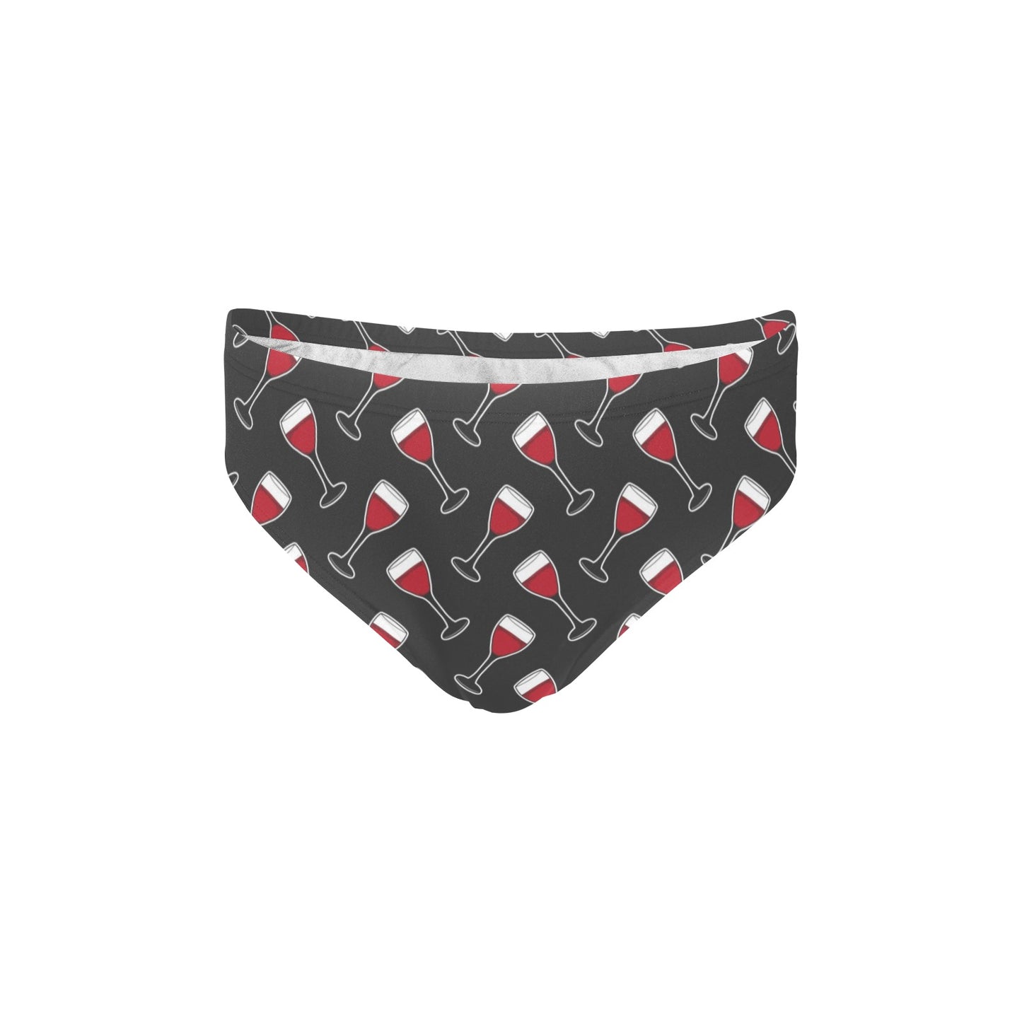 Wine Print Design LKS308 Men's Swimming Briefs